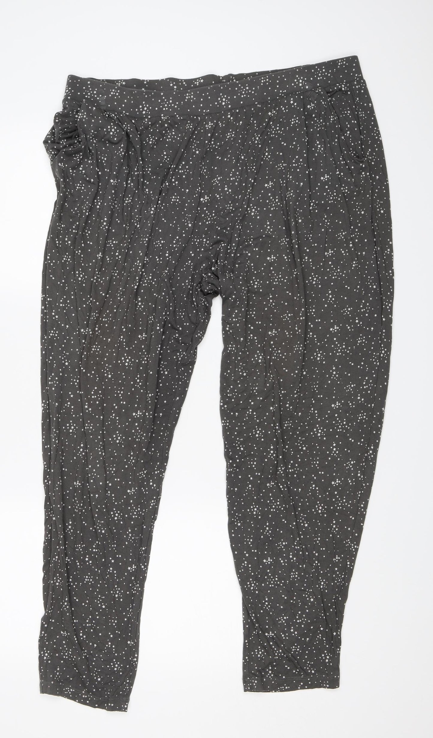 Marks and Spencer Womens Grey   Harem Trousers Size 20 L29 in