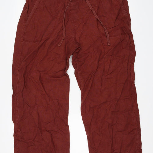 Marks and Spencer Womens Red   Trousers  Size 18 L28 in