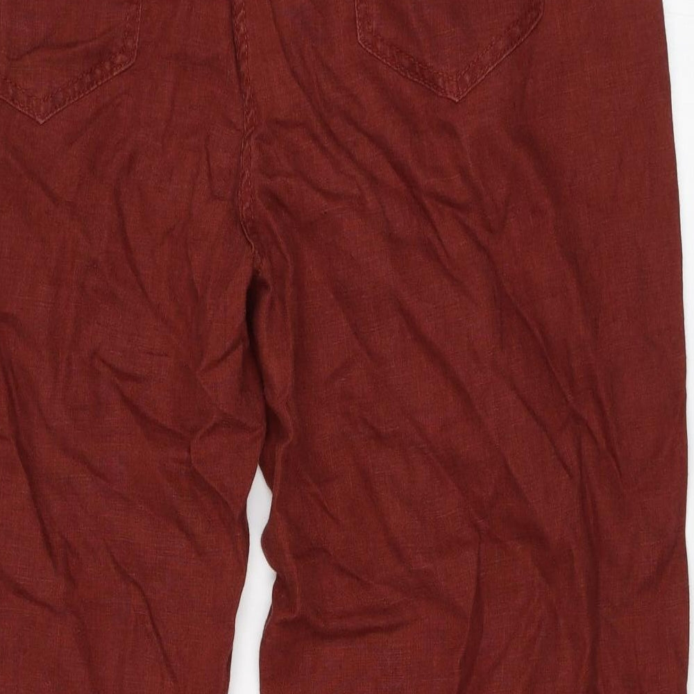 Marks and Spencer Womens Red   Trousers  Size 18 L28 in