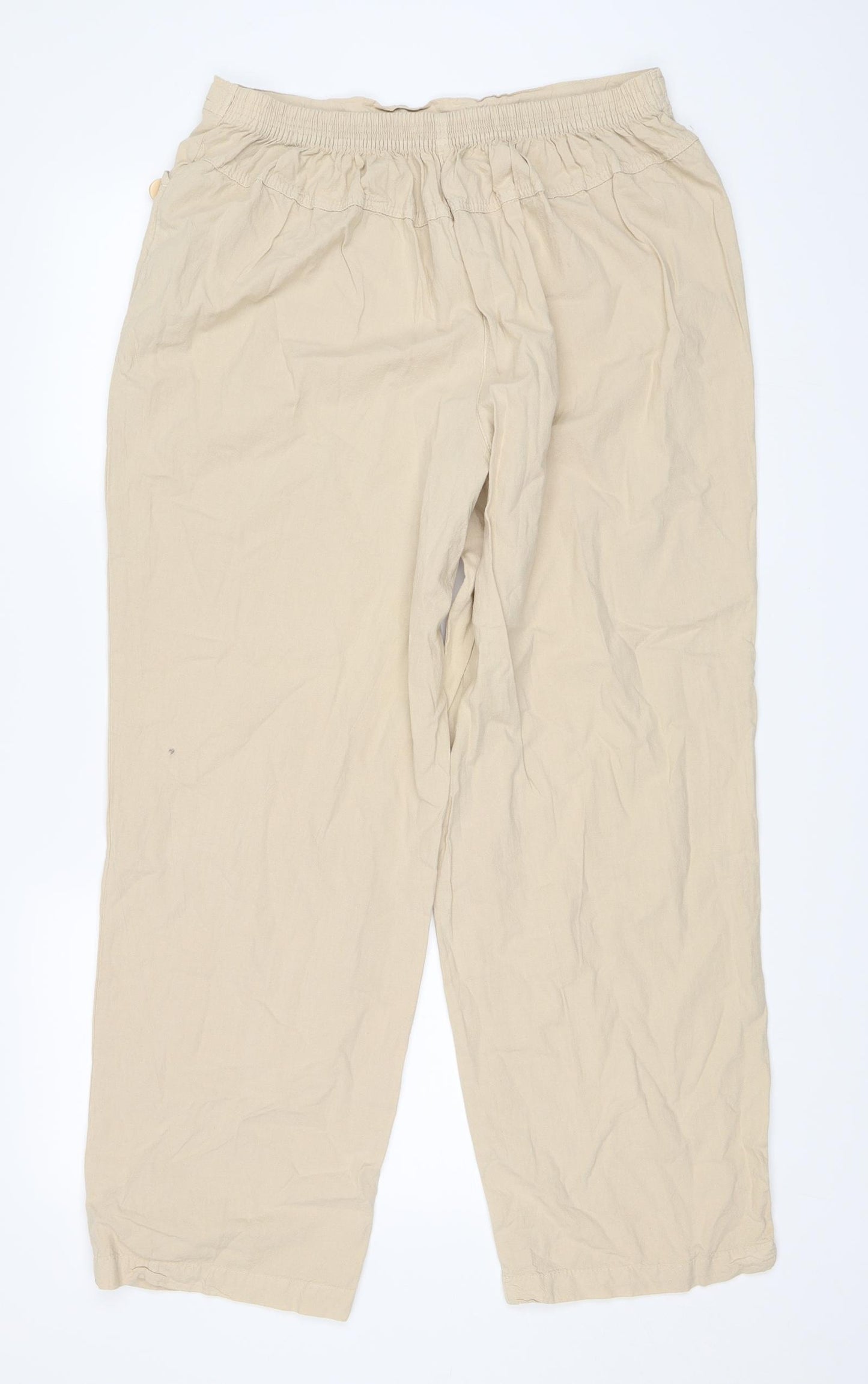 Happit Womens Beige   Trousers  Size 18 L28.5 in