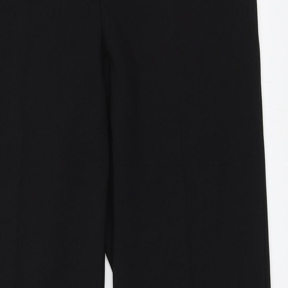Peacocks Womens Black   Trousers  Size 8 L31 in