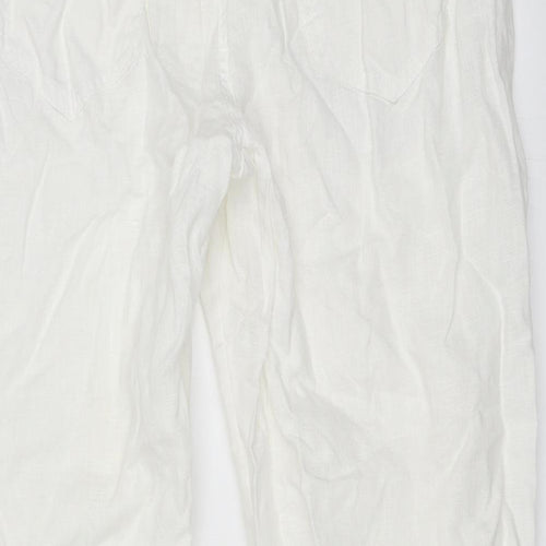 George Womens White   Trousers  Size 14 L27 in