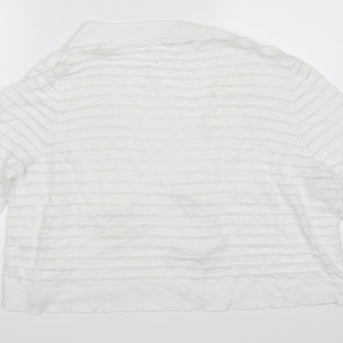 TU Womens White   Cardigan Jumper Size 18