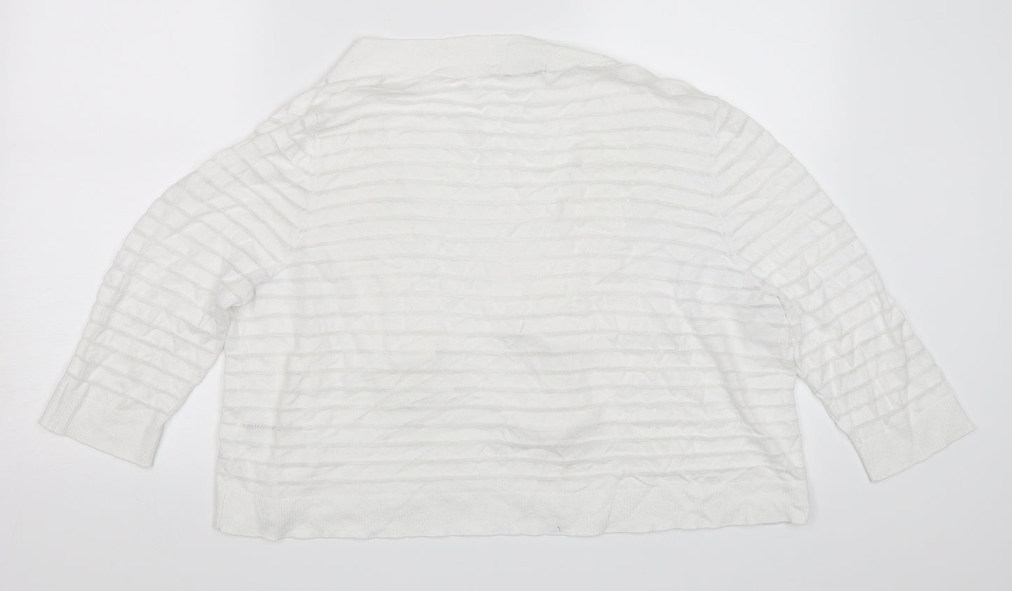 TU Womens White   Cardigan Jumper Size 18