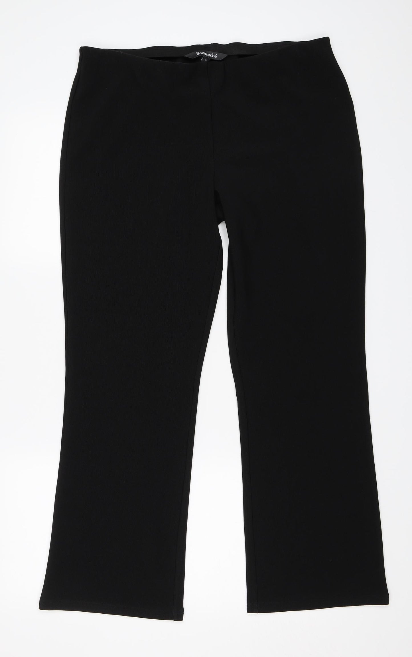 Bonmarché Womens Black   Trousers  Size 16 L29 in