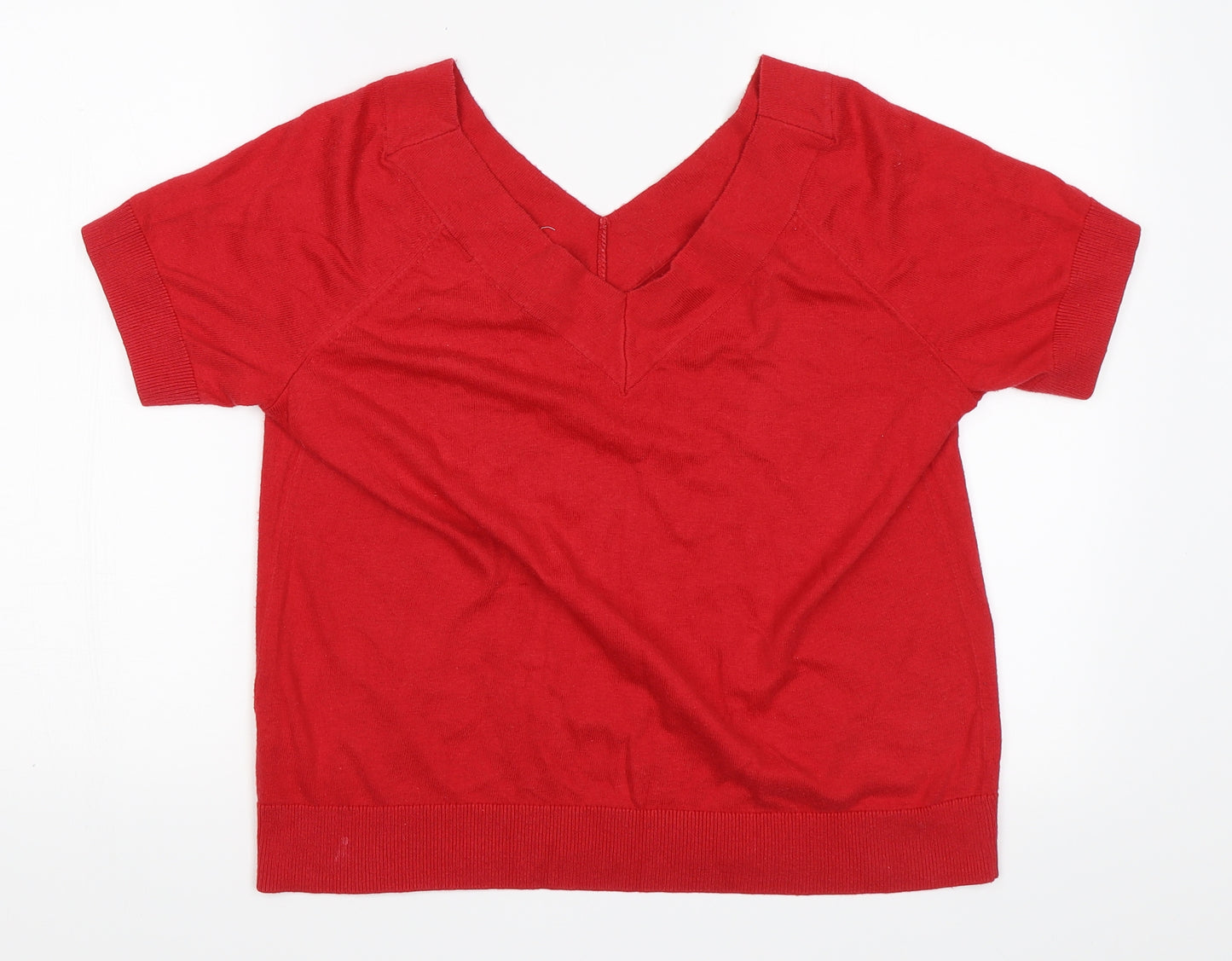 TU Womens Red   Pullover Jumper Size 16