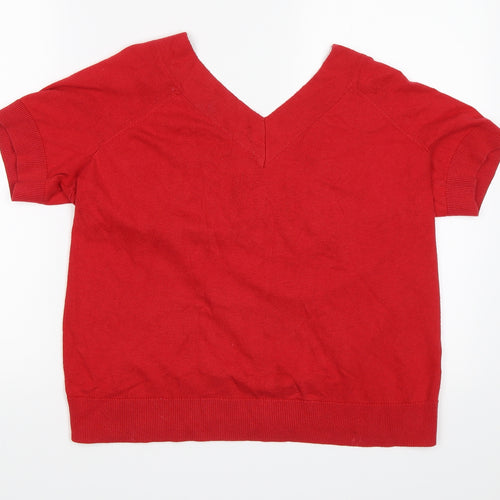 TU Womens Red   Pullover Jumper Size 16
