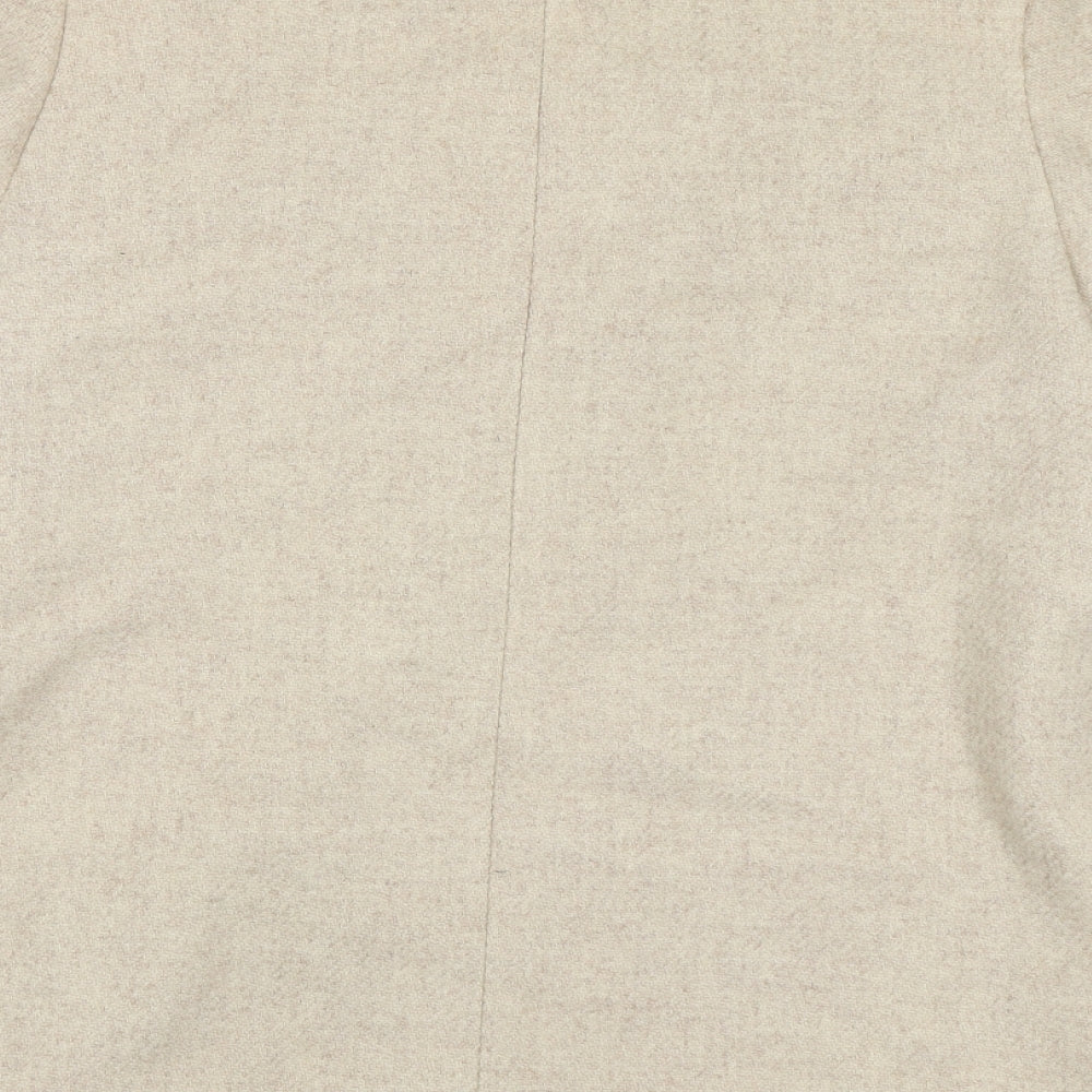 St Michael Womens Beige   Overcoat Coat Size 16