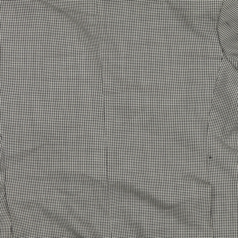 Pierre Balmain Mens Beige Houndstooth  Jacket Blazer Size 40
