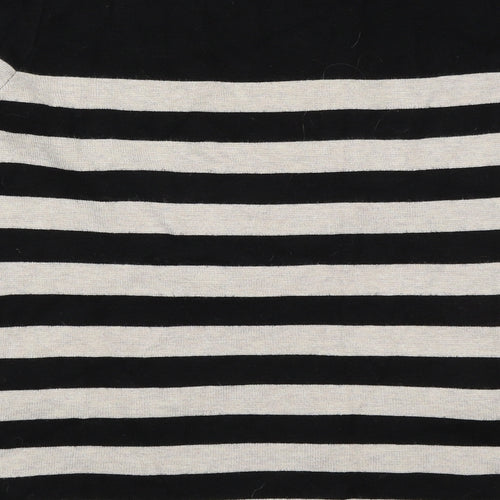 Marks and Spencer Womens Black Striped  Pullover Jumper Size 16