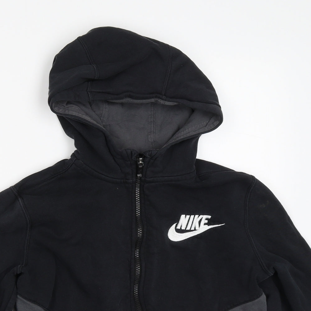 Nike Boys Black   Full Zip Hoodie Size M