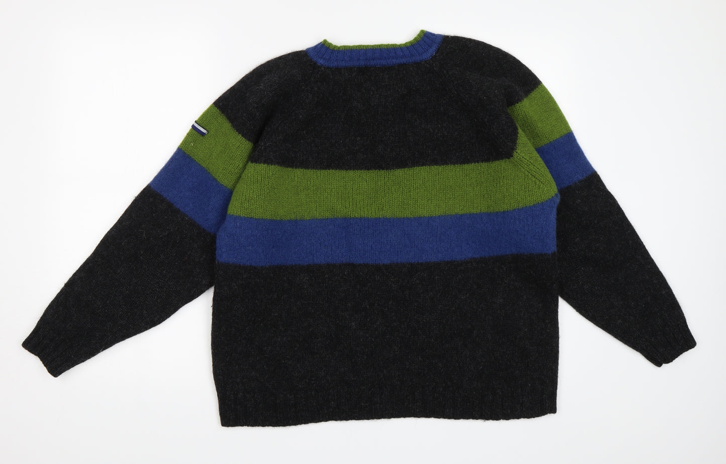 Natural Blue Mens Grey   Pullover Jumper Size L