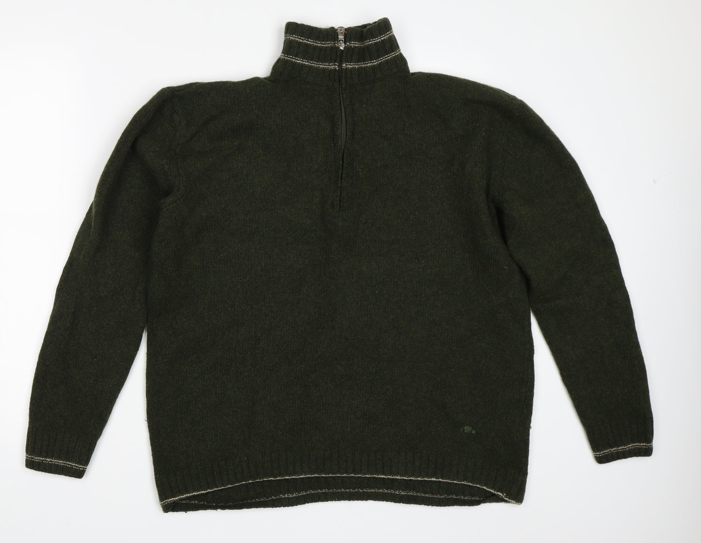 ellesse Mens Green   Henley Jumper Size XL