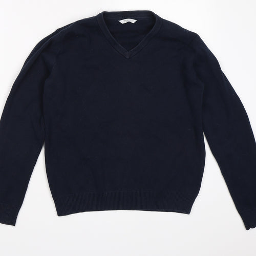 Marks and Spencer Boys Blue   Pullover Jumper Size 12-13 Years  - School Jumper