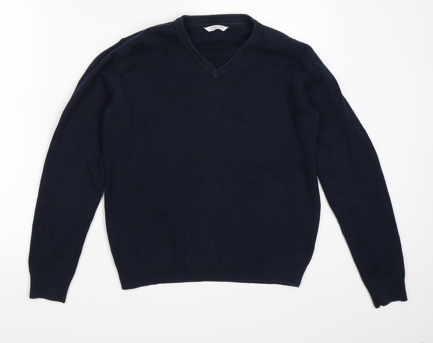 Marks and Spencer Boys Blue   Pullover Jumper Size 12-13 Years  - School Jumper