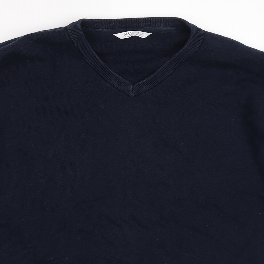 Marks and Spencer Boys Blue   Pullover Jumper Size 12-13 Years  - School Jumper