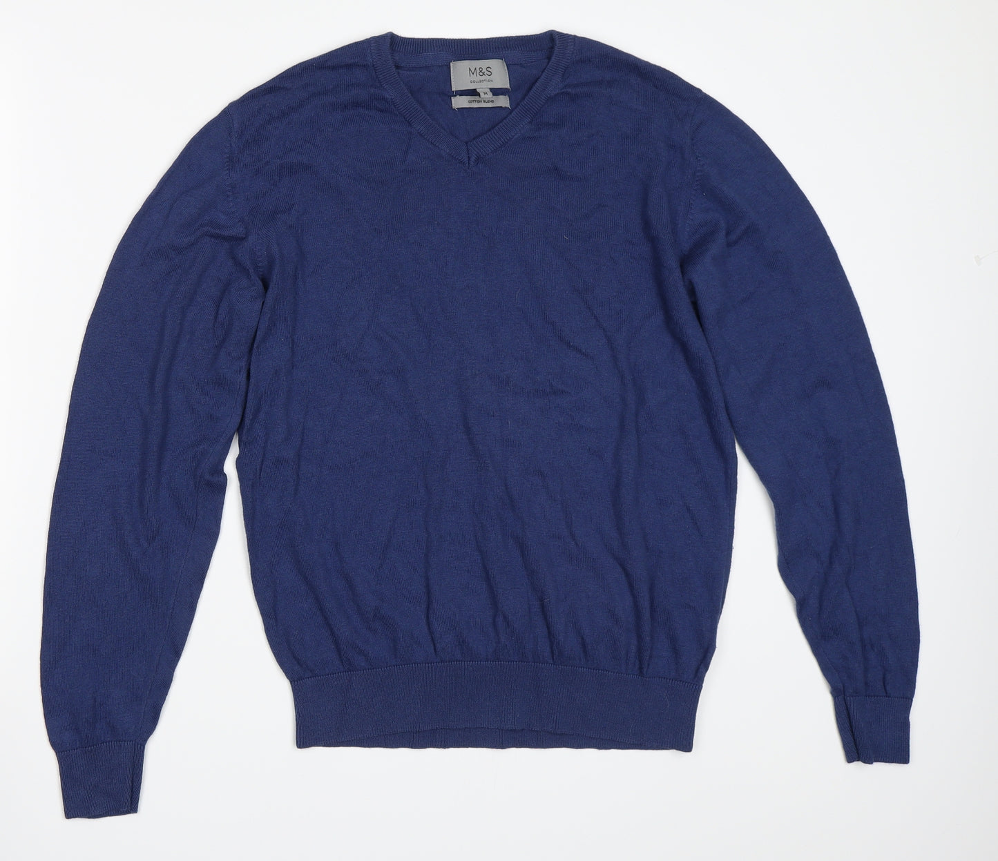 Marks and Spencer Mens Blue   Pullover Jumper Size M