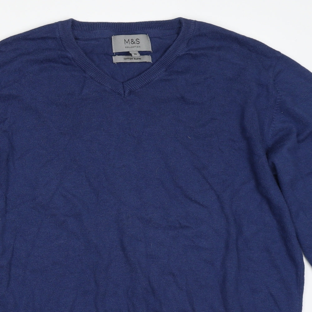 Marks and Spencer Mens Blue   Pullover Jumper Size M