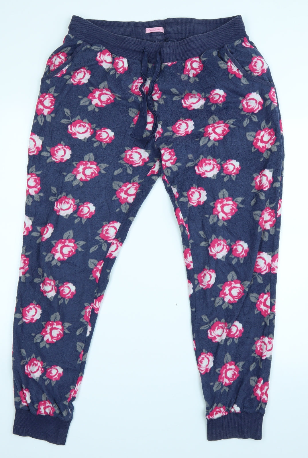Boux Avenue Womens Blue Floral   Pyjama Pants Size 14
