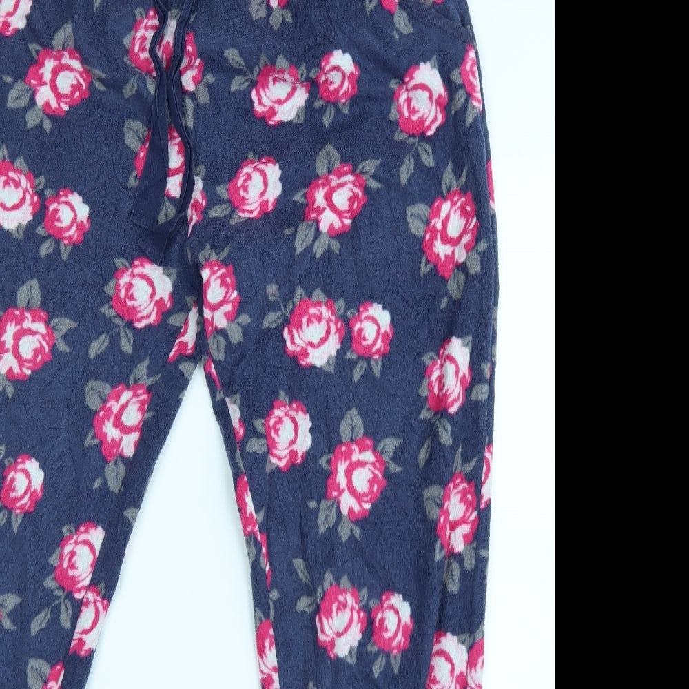 Boux Avenue Womens Blue Floral   Pyjama Pants Size 14