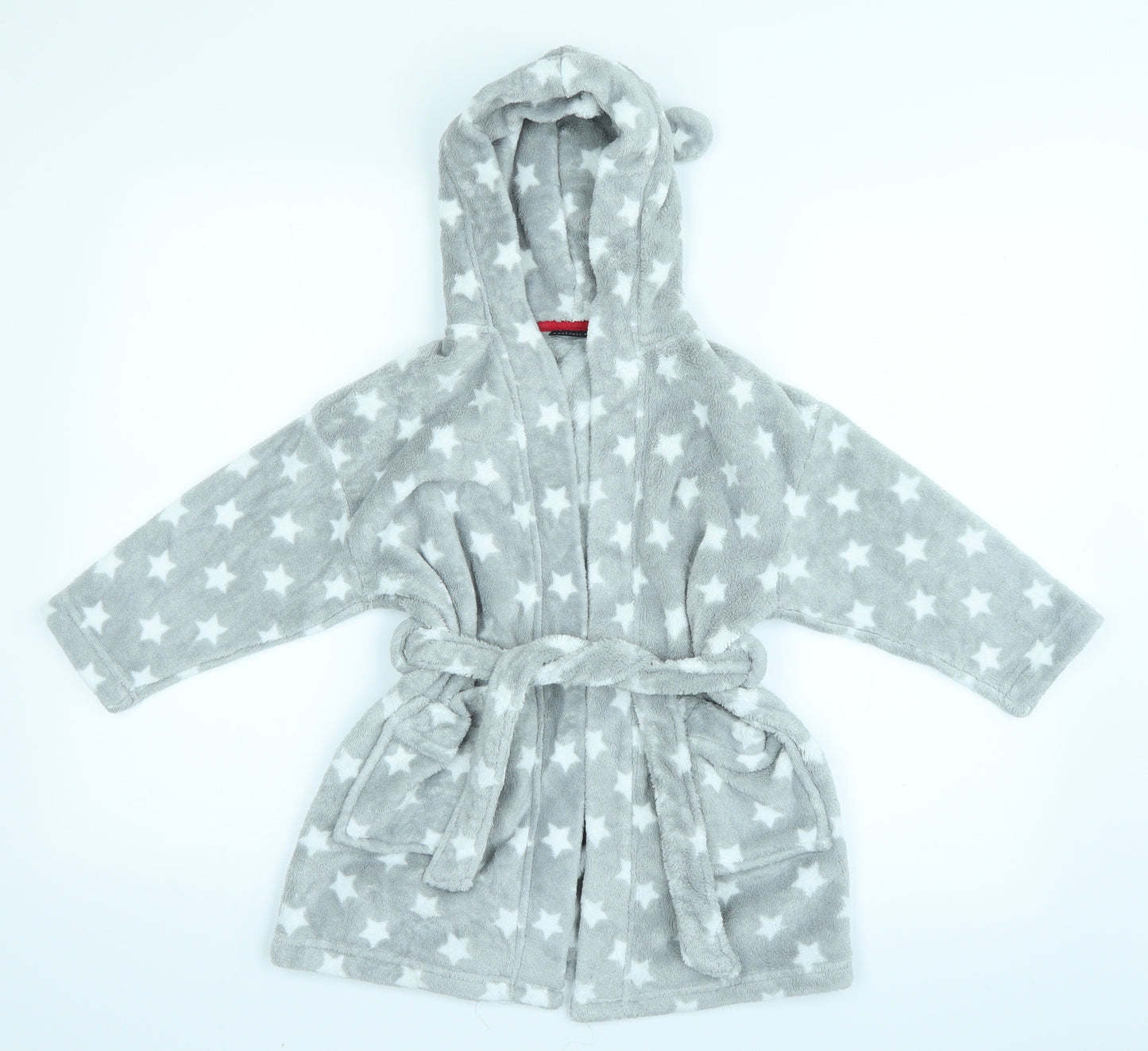 NEXT Boys Grey Polka Dot   Robe Size 3-4 Years