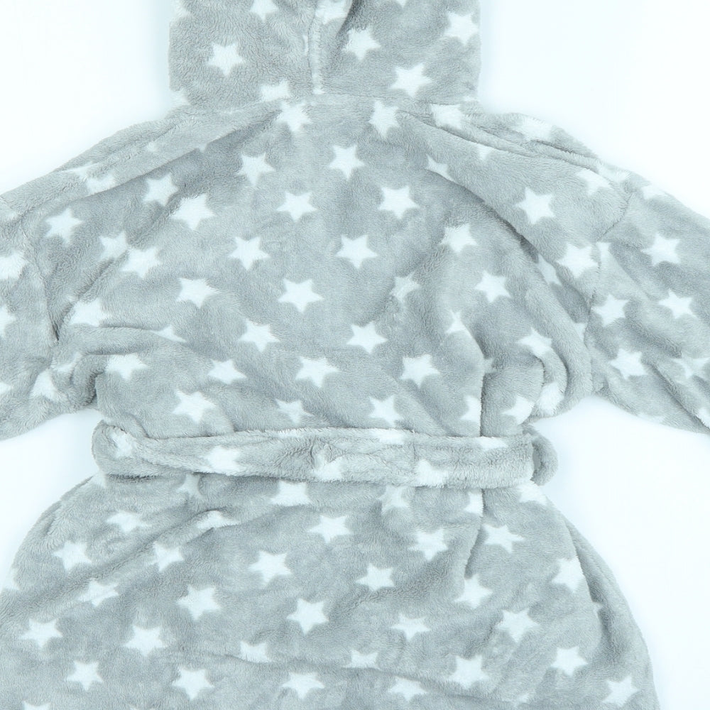 NEXT Boys Grey Polka Dot   Robe Size 3-4 Years
