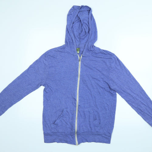 Alternative Earth Organics Womens Purple   Full Zip Hoodie Size S