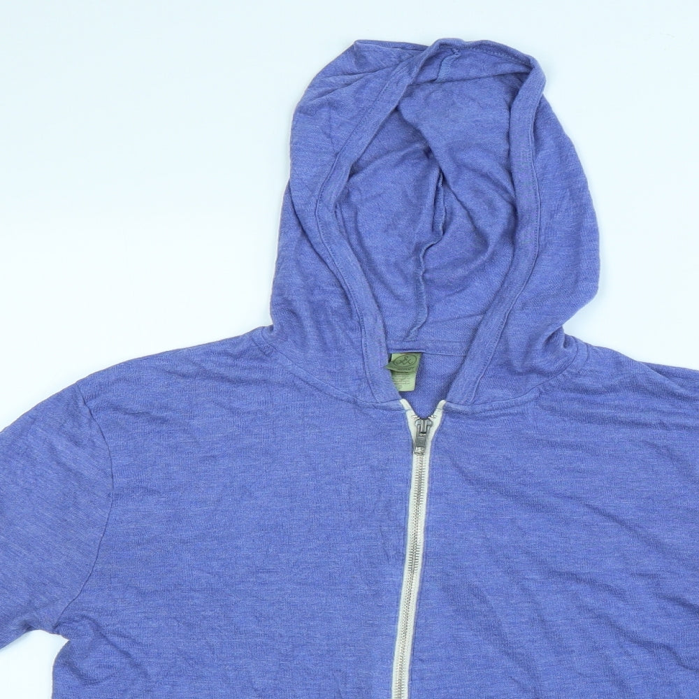 Alternative Earth Organics Womens Purple   Full Zip Hoodie Size S