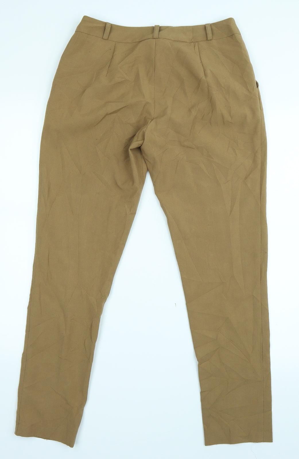 Dorothy Perkins Womens Beige   Cropped Trousers Size 6 L26 in