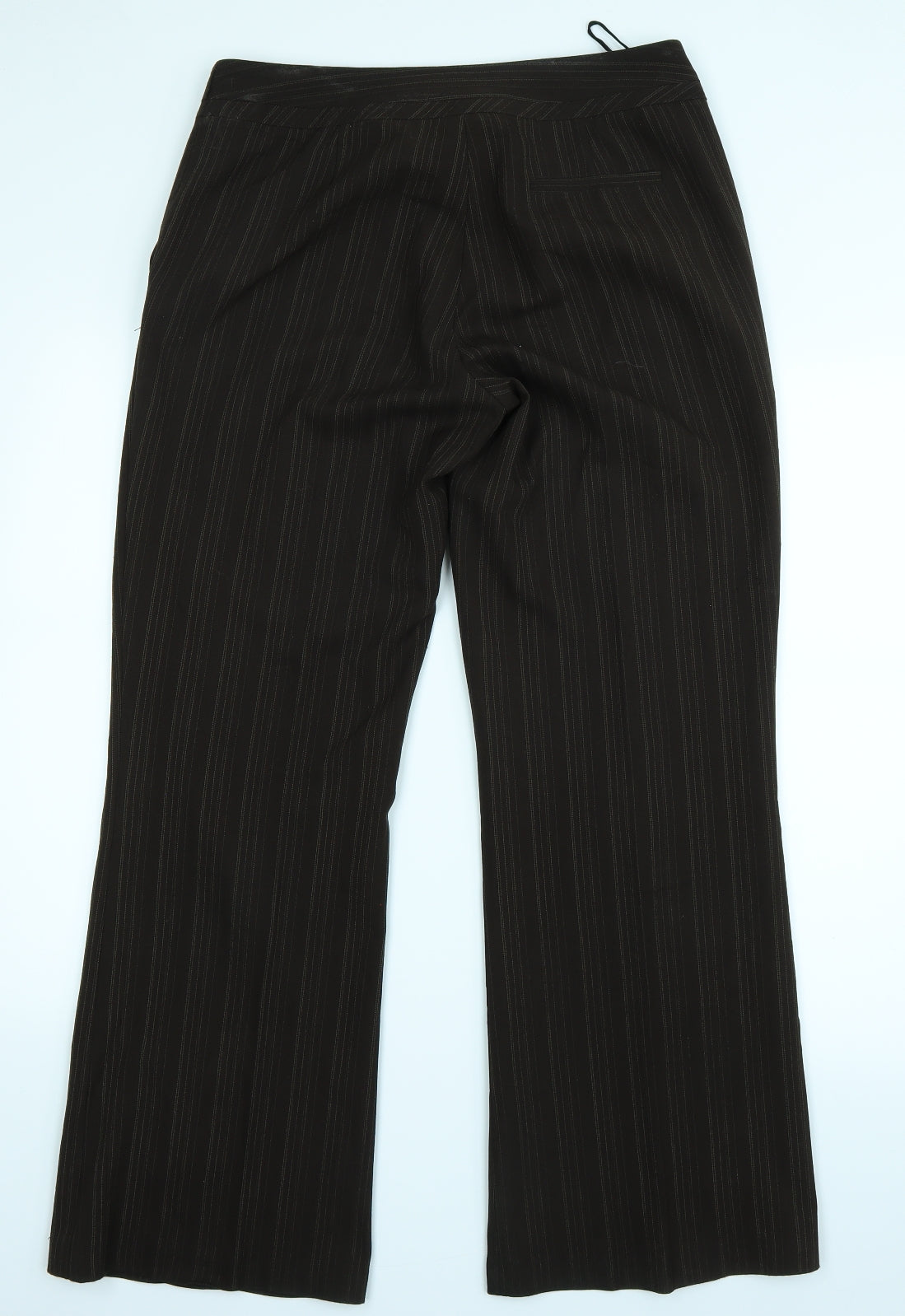 evie Womens Brown Striped  Trousers  Size 10 L30.5 in