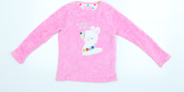 Primark Girls Pink Solid Kimono Pyjama Top Size 8-9 Years