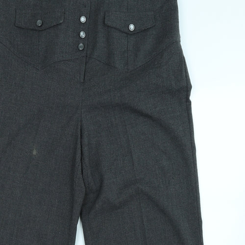 Evans Womens Grey   Trousers  Size 18 L25 in