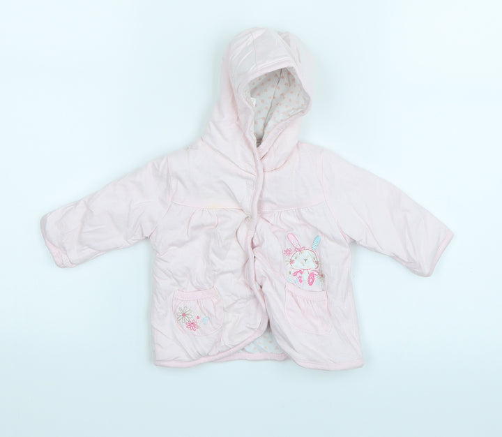 Peacocks Girls Pink Cardigan Jumper Size 0-3 Months