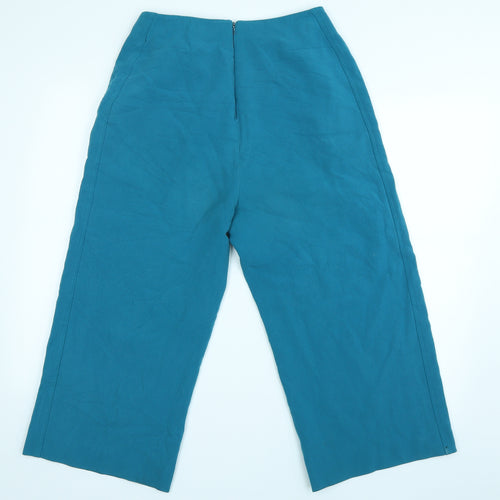 Karen Millen Womens Blue   Capri Trousers Size 12 L21 in