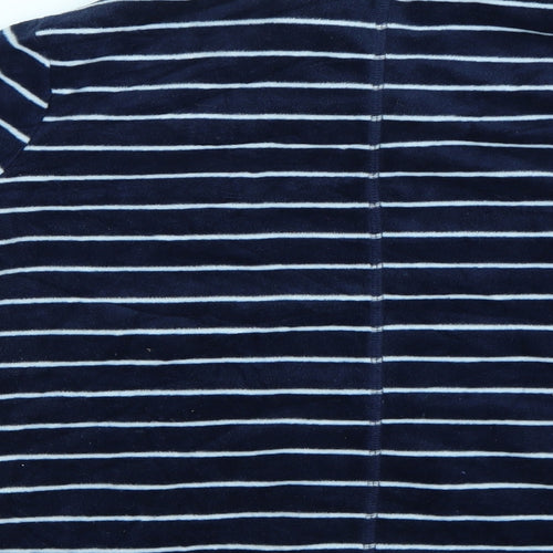 George Womens Blue Striped  Full Zip Jumper Size 10