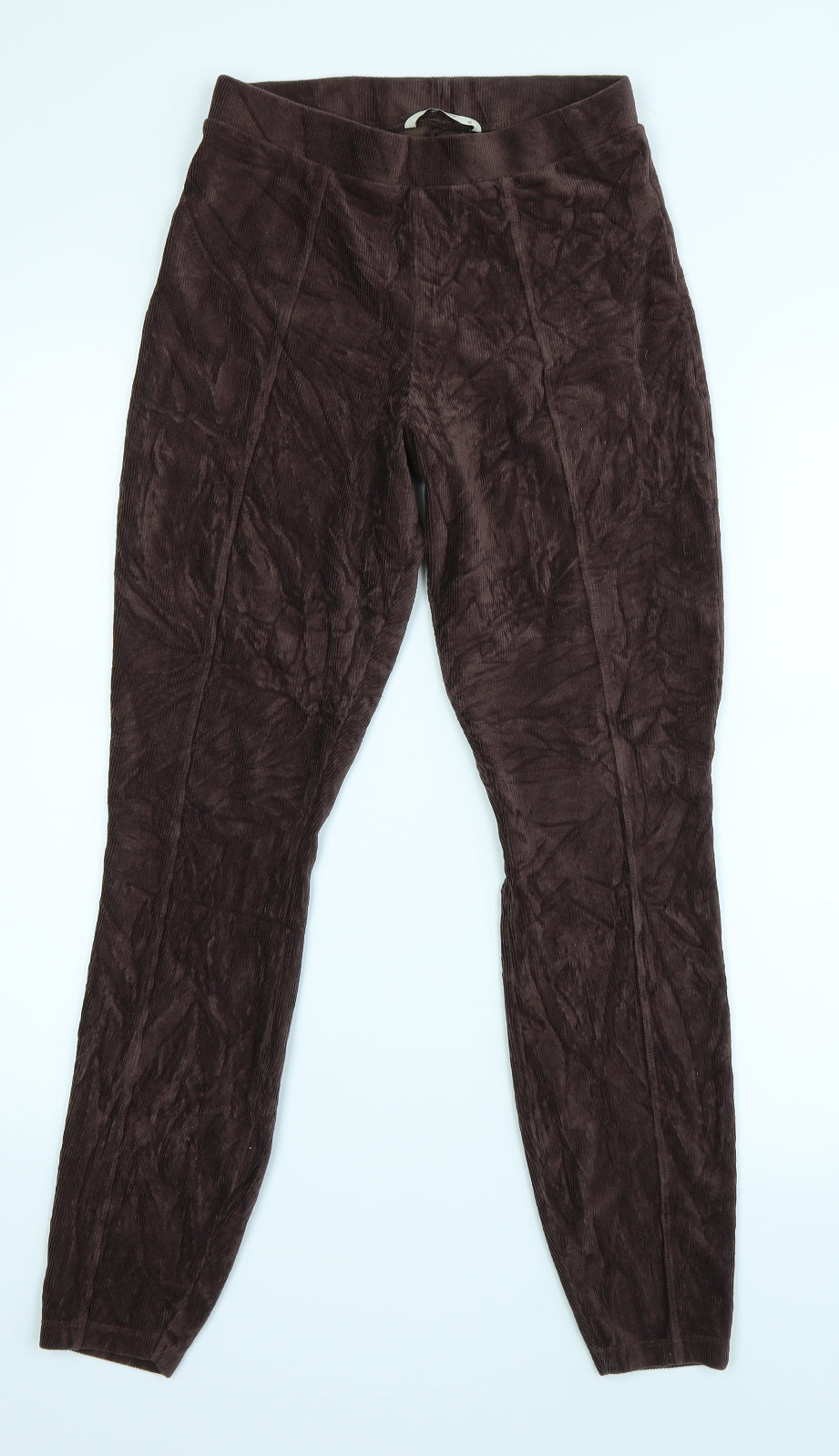 TU Womens Brown  Corduroy Trousers  Size 10 L25 in