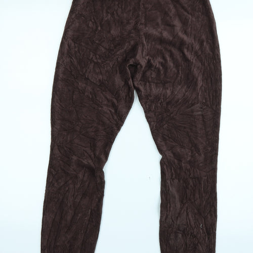 TU Womens Brown  Corduroy Trousers  Size 10 L25 in