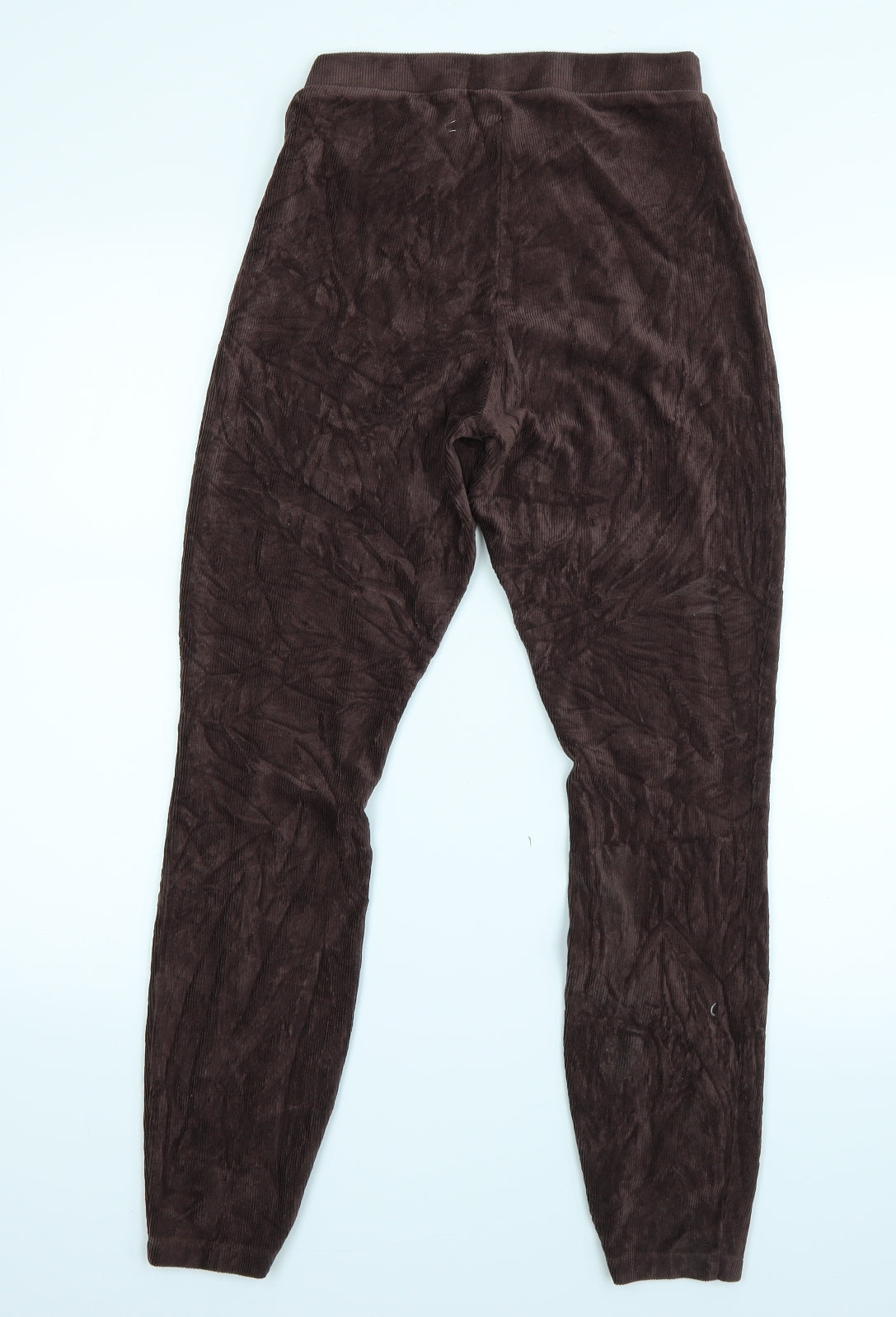 TU Womens Brown  Corduroy Trousers  Size 10 L25 in