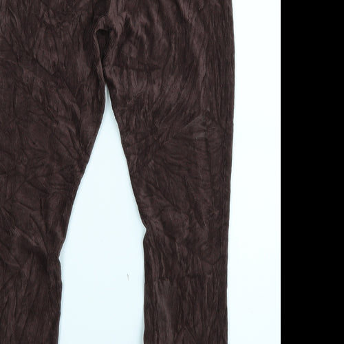 TU Womens Brown  Corduroy Trousers  Size 10 L25 in
