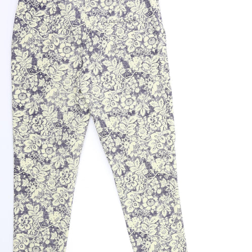 Atmosphere Womens Blue Floral  Trousers  Size 12 L26 in