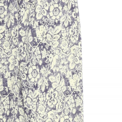 Atmosphere Womens Blue Floral  Trousers  Size 12 L26 in