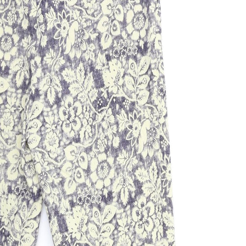 Atmosphere Womens Blue Floral  Trousers  Size 12 L26 in