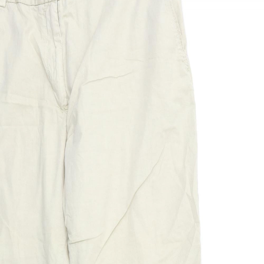 Marks and Spencer Womens Beige   Chino Trousers Size 20 L28 in