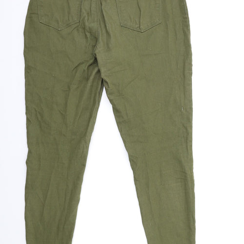 PEP&CO Womens Green  Denim Jegging Jeans Size 12 L28 in