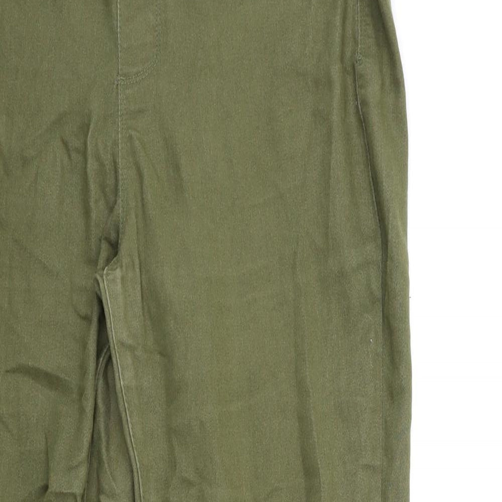 PEP&CO Womens Green  Denim Jegging Jeans Size 12 L28 in