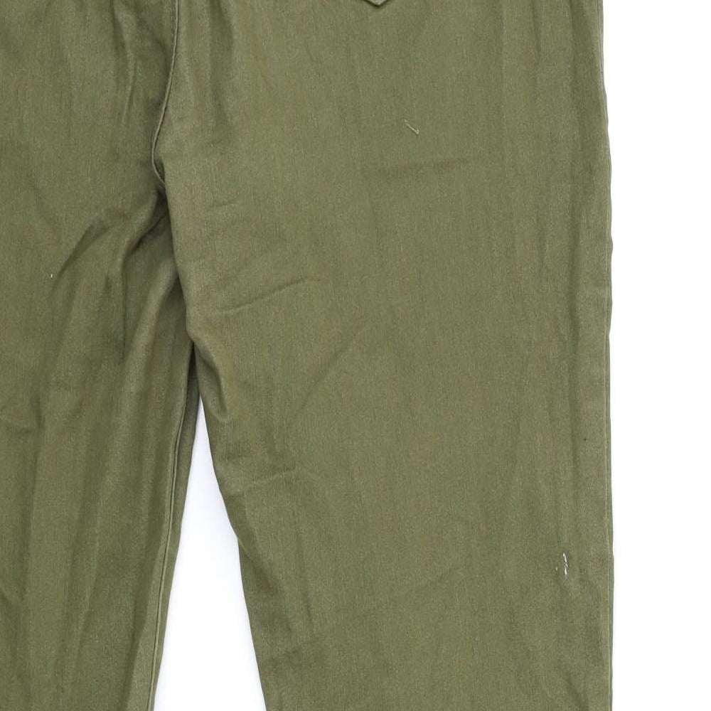 PEP&CO Womens Green  Denim Jegging Jeans Size 12 L28 in