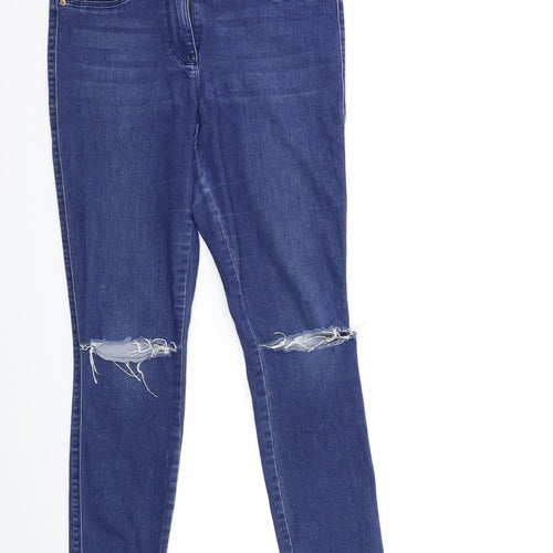 NEXT Womens Blue  Denim Skinny Jeans Size 10 L29 in