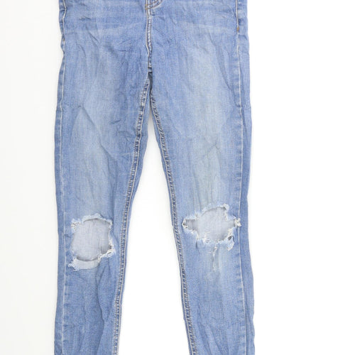 Topshop Womens Blue  Denim Skinny Jeans Size 26 in L30 in
