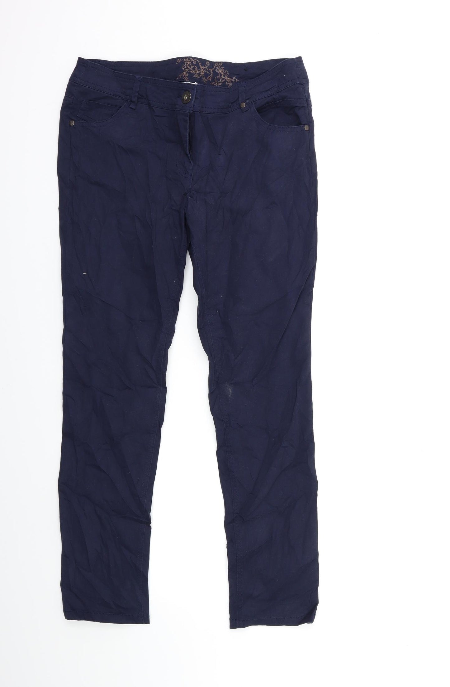 BHS Womens Blue   Cargo Trousers Size 12 L28 in