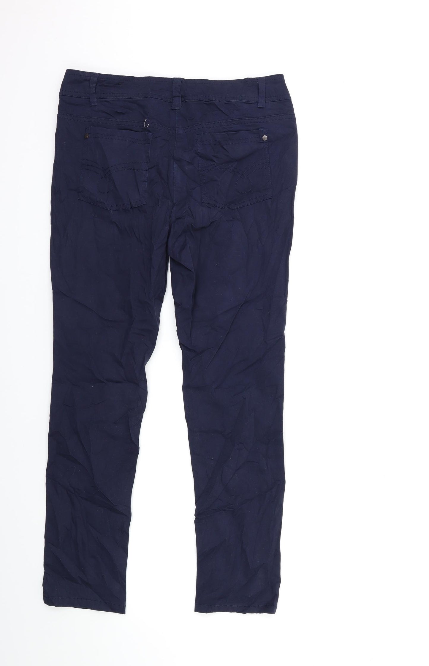 BHS Womens Blue   Cargo Trousers Size 12 L28 in